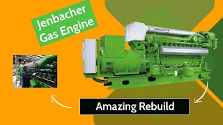 Jenbacher Gas Engine  Beautiful Rebuilt Time lapse [upl. by Namso814]