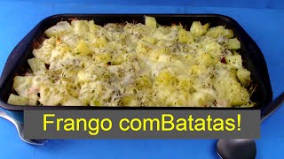 FRANGO COM BATATA AO FORNO ALMOÇO DE DOMINGO – BARATO DELICIOSO E FÁCIL [upl. by Yaja874]