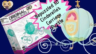 Bepuzzled 3D Crystal Puzzle Cinderellas Carriage Time Lapse [upl. by Assirim]