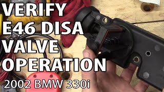 BMW 330i 325i E46 DISA Valve Operation Test [upl. by Pyle]