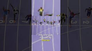 American Noah Lyles Wins Olympic 100m Final in Thrilling Photo Finish paris2024 american athelte [upl. by Noramac304]