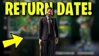 JOHN WICK SKIN RETURN DATE in FORTNITE ITEM SHOP John Wick Skin Coming Back in Fortnite [upl. by Theresa]