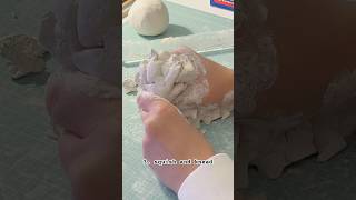 reclaiming old airdrying clay clayartist cozy asmr airdryingclay ceramic pottery claycraft [upl. by Valerlan688]