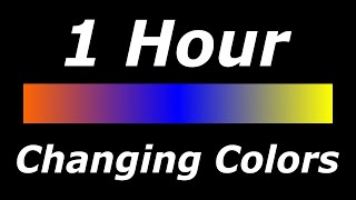 Relaxing 3 Color Changing OrangeBlueYellow Screen Led Lights 1 Hour [upl. by Orvil872]