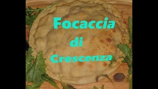 Focaccia con crescenza facile flat bread with crescence recipe easy [upl. by Benedetta]