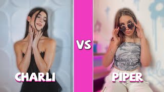 Charli D’amelio Vs Piper Rockelle TikTok Dance Compilation [upl. by Aliemaj]