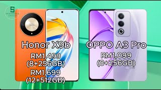 Honor X9b 5G and OPPO A3 Pro 5G comparison [upl. by Agatha]