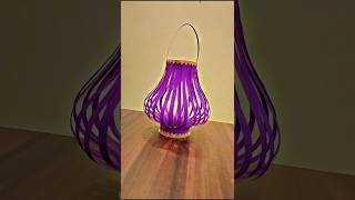 Diya lamp by using waste transparent glasses 😍💫 subscribe likes views lamp viralshort [upl. by Nirihs]