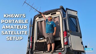 KH6WIs Portable Amateur Radio Satellite Setup [upl. by Amian947]