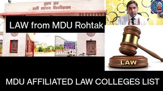 Admissions open for LLBBALLBBBALLBLLM from MDU ROHTAK UNIVERSITYMDU AFFILIATED LAW COLLEGE LIST [upl. by Eintrok466]