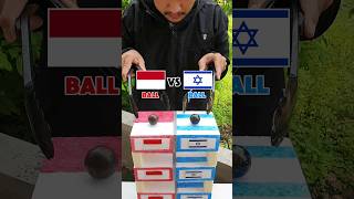 Country Ball Experiment  Indonesia VS Israel  Who Won experiment countryballs asmr diy [upl. by Tnairb]