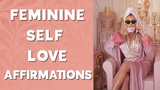 Feminine Self Love Affirmations  Give Yourself The Love You Deserve 💕 [upl. by Groark]