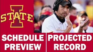 Iowa State Football 2023 Schedule Preview amp Record Projection [upl. by Eiramnna]