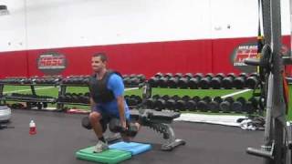 Rear Foot Elevated Split Squat w added rom [upl. by Wait]