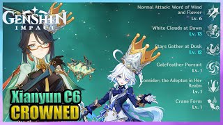 C6R5 Xianyun  C6R5 Furina Crowned Showcase  Genshin Impact [upl. by Garry458]