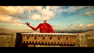 Colossal Titan Attacks the Wall AOT VR [upl. by Oedama]