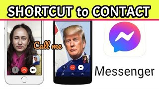 MESSENGER SHORTCUT  WORKING How To Add a Messenger Contact to Home Screen Start AudioVideo Call [upl. by Skilken219]