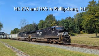 NS K76 and H65 in Phillipsburg NJ [upl. by Siahc]