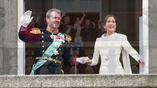 King Frederik X Queen Mary of Denmark Proklamationen af HM Kong Frederik 10 [upl. by Honorine]