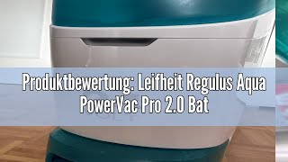 Produktbewertung Leifheit Regulus Aqua PowerVac Pro 20 Battery Suction Mop with Corner Glider Vac [upl. by Eladnwahs]