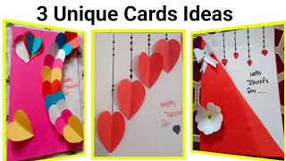 Top 3 Easy Unique Teacher Day Cards Ideas Beautiful Handmade Cards Designs uliyaworld [upl. by Nnylyma]