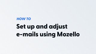 How to set up and adjust emails using Mozello [upl. by Enelehcim]