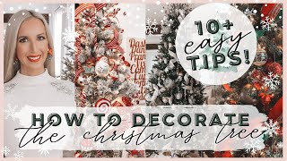 NEW  HOW TO DECORATE A CHRISTMAS TREE 2021  EASY TREE DECORATING TIPS  Tree Decorating ideas [upl. by Ennaitsirk]