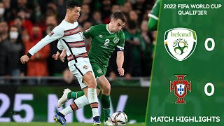 HIGHLIGHTS  Ireland 00 Portugal  2022 FIFA World Cup Qualifier [upl. by Anirbus530]