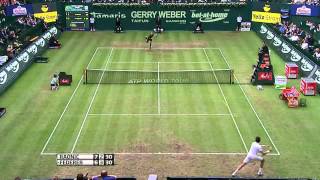 ATP Halle 2012  Federer vs Raonic QF HD [upl. by Yevad]