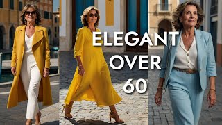 Elegant Style for Mature Women  Over 60 Fashion [upl. by Zanlog]