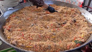 Giant Pot Make Paella For 100 People  Taiwanese Street Food [upl. by Calvina]