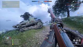 No Commentary Battlefield 1 Soissons Close Game with General Liu Rifle [upl. by Nilam]