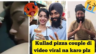 kullad pizza couple viral mms  plz na kro share video swad na layo 🙏🏼 [upl. by Ecital]