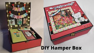 how to attach lights in hamper box diy hamper box [upl. by Topping]