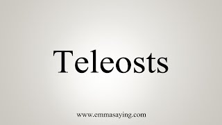 How To Say Teleosts [upl. by Patrizio]