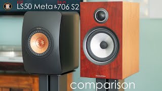 KEF LS50 Meta Vs BampW 706 S2 Speaker Comparison [upl. by Wieche]