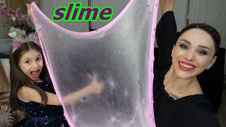 Saklambaç Slime Malzemelerimizle Slime Challenge Prenses Lina Tv [upl. by Annailuj]