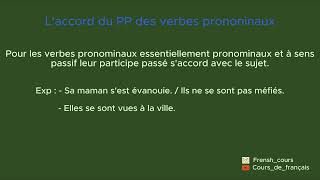 Laccord du participe passé des verbes pronominaux [upl. by Nuy]