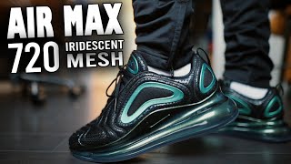 NIKE AIR MAX 720 IRIDESCENT RETRO FUTURE REVIEW AND ON FEET [upl. by Eittol]