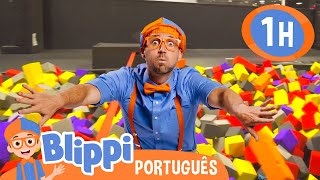 Blippi Visita um Parque Coberto Gravady   Cante com o Blippi Brasil [upl. by Morgun]