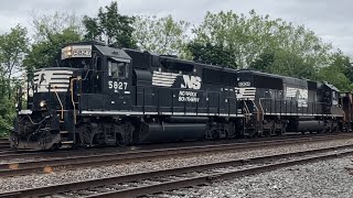 Long locomotive consists and geeps on the NS Harrisburg Line [upl. by Leval]