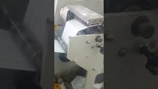 High speed small manual thermal label roll slitter rewinder with die cutting [upl. by Gambrill964]