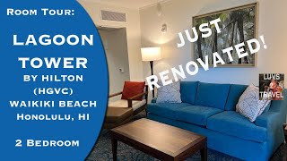 LAGOON TOWER by Hilton Grand Vacations Club HGVC on Waikiki Beach 2 Bedroom Plus JUST RENOVATED [upl. by Akel22]