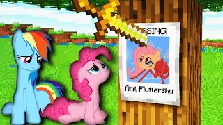 Angel My Little Pony Find Ant Fluttershy in Minecraft [upl. by Silva484]