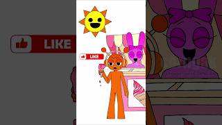 Pinki Ice cream shop with Oren incredibox sprunki animation art shorts [upl. by Joaquin]