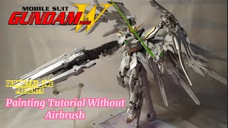 GUNPLA PAINTING WITHOUT AIRBRUSH TUTORIAL [upl. by Anauqal]