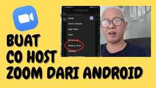 CARA MEMBUAT CO HOST ZOOM DARI ANDROID [upl. by Tinaret]