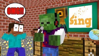 Monster School  SINGING COMPETITION CHALLENGE  Minecraft Animation [upl. by Aiahc440]