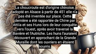 La choucroute est un plat originaire de Chine [upl. by Nanda280]