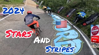 Vlog 108 USABMX Waterford Oaks BMX Stars and Stripes National 2024 POV Racing action [upl. by Iznil]